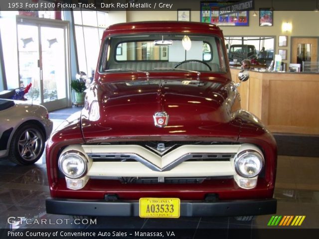 1953 Ford F100 Pickup Truck in Dark Red Metallic