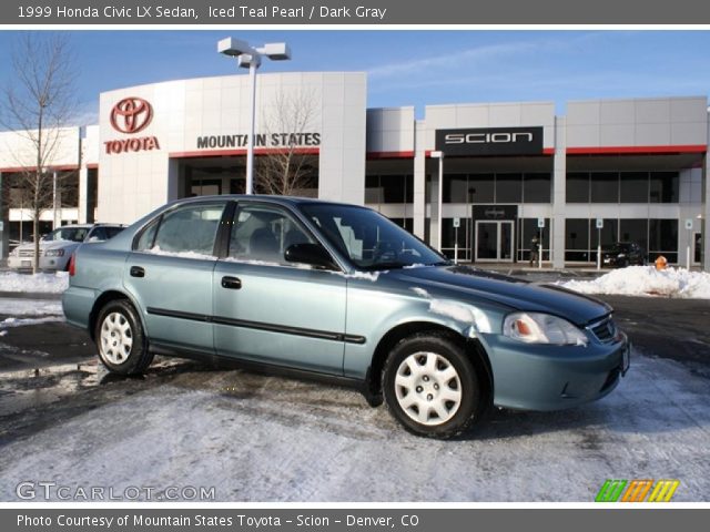 1999 Honda Civic LX Sedan in Iced Teal Pearl