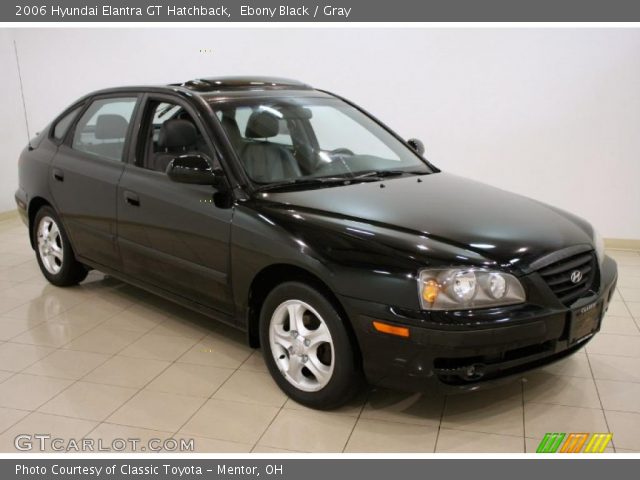 2006 Hyundai Elantra GT Hatchback in Ebony Black