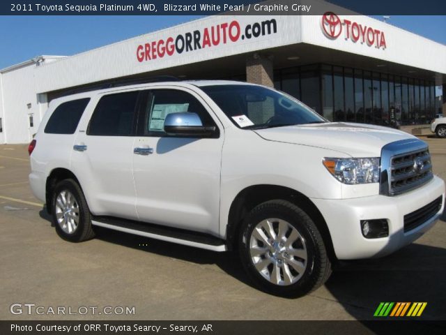 2011 Toyota Sequoia Platinum 4WD in Blizzard White Pearl