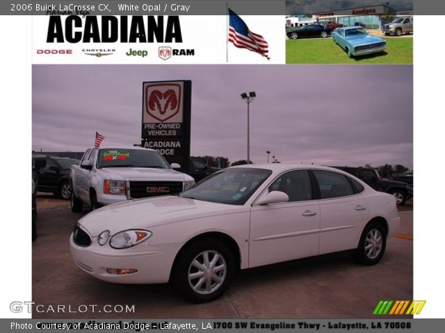 2006 Buick LaCrosse CX in White Opal
