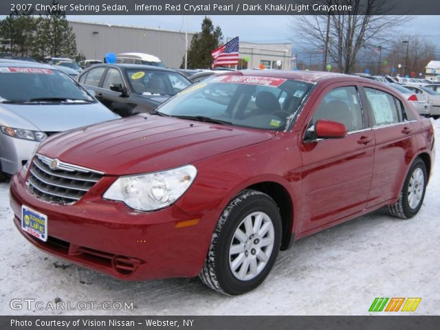 2007 Chrysler Sebring Sedan in Inferno Red Crystal Pearl