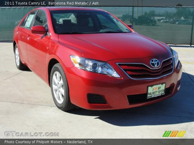 2011 Toyota Camry LE in Barcelona Red Metallic