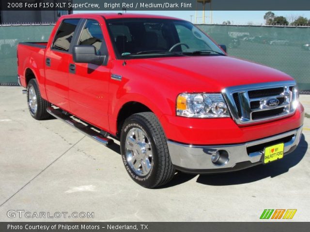 2008 Ford F150 XLT SuperCrew in Bright Red