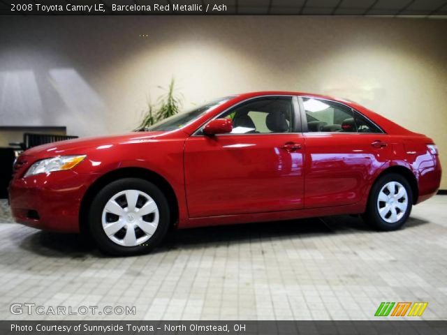2008 Toyota Camry LE in Barcelona Red Metallic
