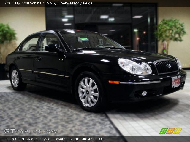 2005 Hyundai Sonata GLS V6 in Ebony Black