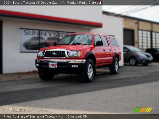 2004 Toyota Tacoma V6 Double Cab 4x4 in Radiant Red