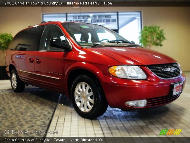 2001 Chrysler Town & Country LXi in Inferno Red Pearl