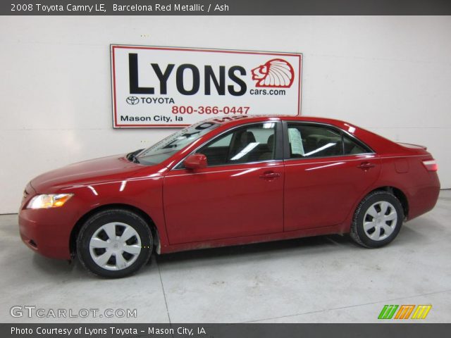 2008 Toyota Camry LE in Barcelona Red Metallic