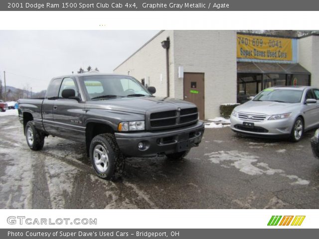 2001 Dodge Ram 1500 Sport Club Cab 4x4 in Graphite Gray Metallic