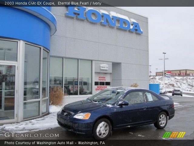 2003 Honda Civic EX Coupe in Eternal Blue Pearl