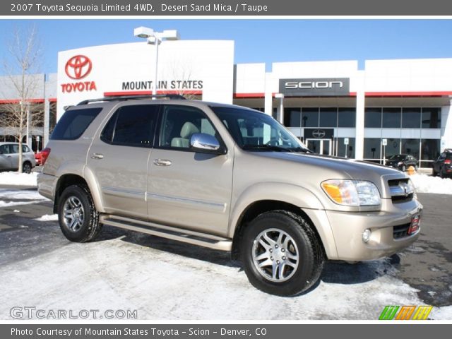2007 Toyota Sequoia Limited 4WD in Desert Sand Mica