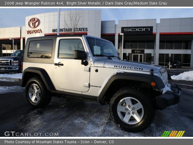 2008 Jeep Wrangler Rubicon 4x4 in Bright Silver Metallic