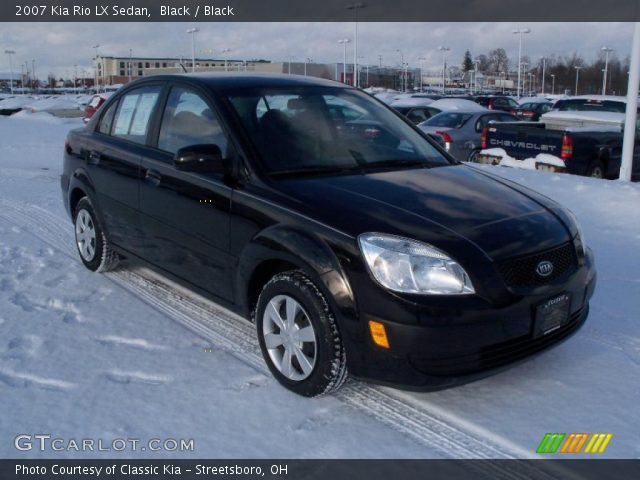 2007 Kia Rio LX Sedan in Black