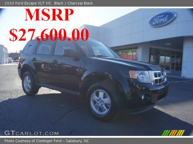 2010 Ford Escape XLT V6 in Black