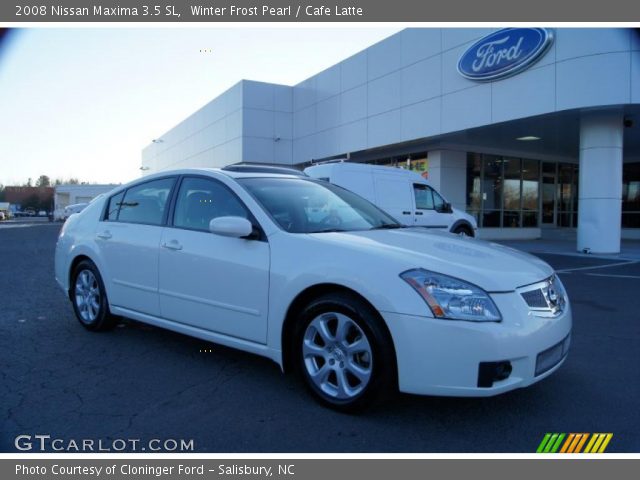 2008 Nissan Maxima 3.5 SL in Winter Frost Pearl