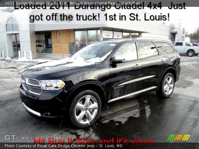 2011 Dodge Durango Citadel 4x4 in Brilliant Black Crystal Pearl