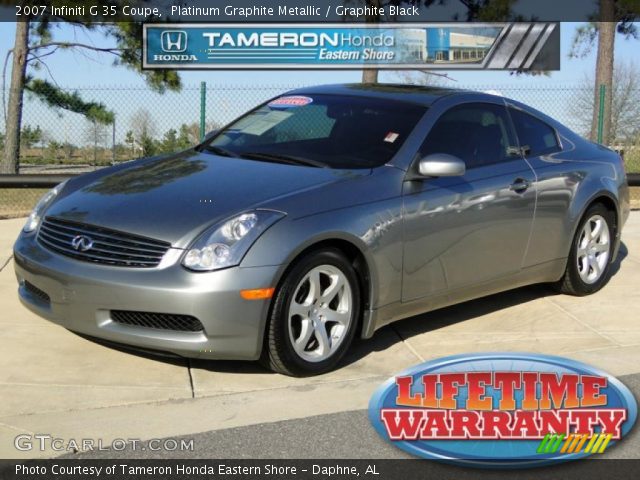 2007 Infiniti G 35 Coupe in Platinum Graphite Metallic