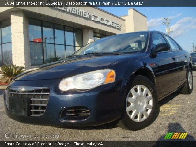 2004 Chrysler Sebring LX Sedan in Deep Sapphire Blue Pearl