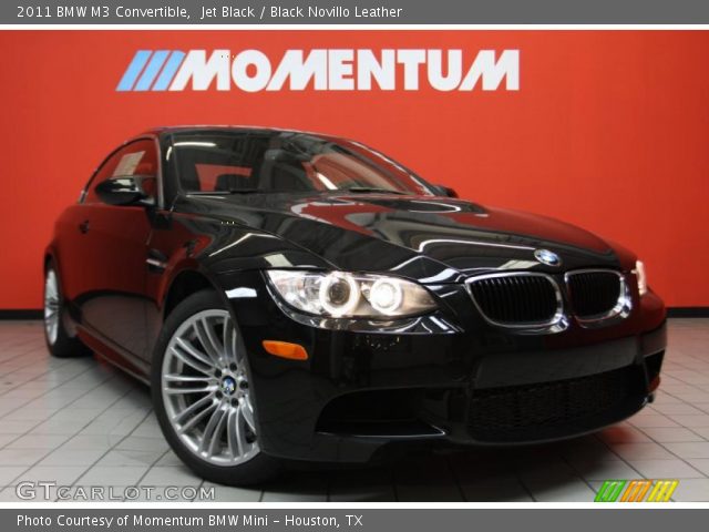 2011 BMW M3 Convertible in Jet Black