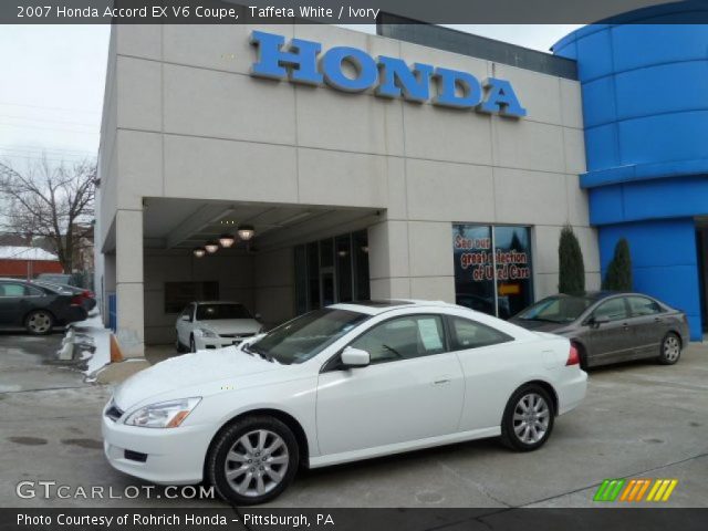 2007 Honda Accord EX V6 Coupe in Taffeta White