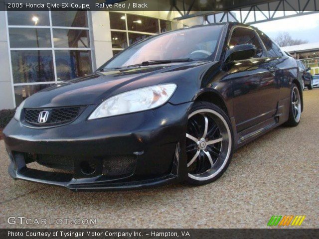 2005 Honda Civic EX Coupe in Rallye Red