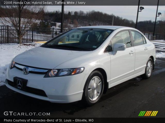 2008 Honda Civic Hybrid Sedan in Taffeta White