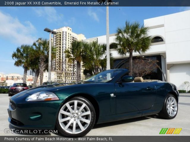 2008 Jaguar XK XK8 Convertible in Emerald Fire Metallic