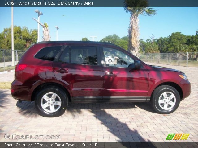 2009 Hyundai Santa Fe GLS in Dark Cherry