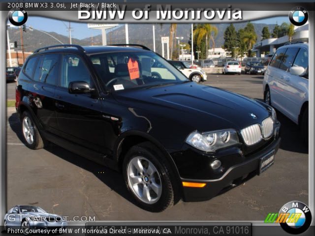 2008 BMW X3 3.0si in Jet Black
