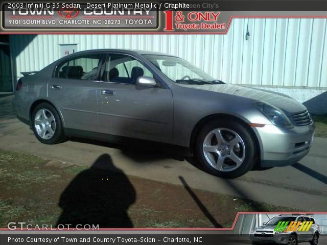 2003 Infiniti G 35 Sedan in Desert Platinum Metallic