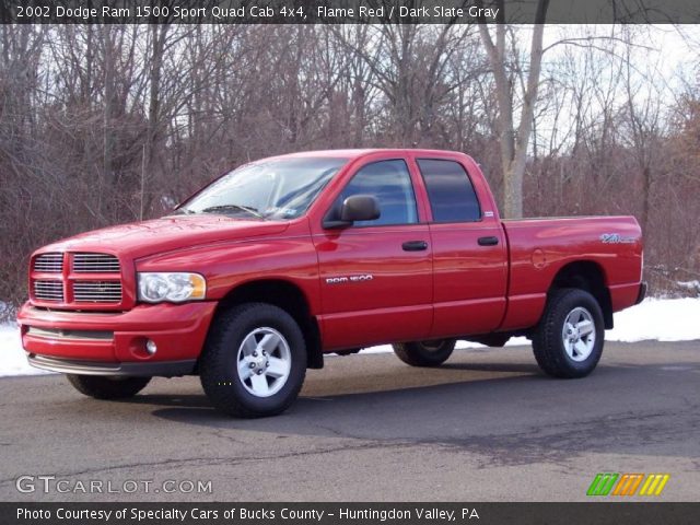 2002 Dodge Ram 1500 Sport Quad Cab 4x4 in Flame Red