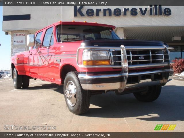 1995 Ford F350 XLT Crew Cab 4x4 Dually in Ultra Red