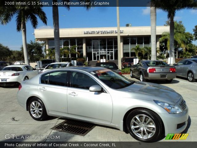 2008 Infiniti G 35 Sedan in Liquid Platinum Silver
