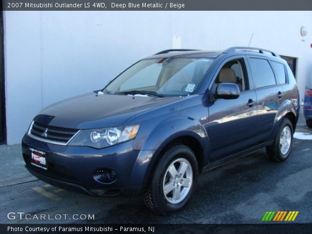 2007 Mitsubishi Outlander LS 4WD in Deep Blue Metallic