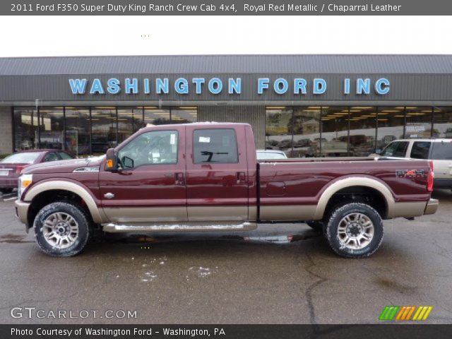 2011 Ford F350 Super Duty King Ranch Crew Cab 4x4 in Royal Red Metallic