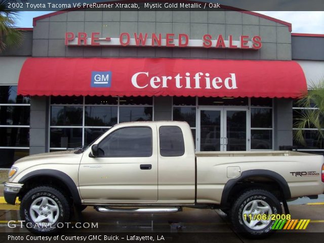 2002 Toyota Tacoma V6 PreRunner Xtracab in Mystic Gold Metallic