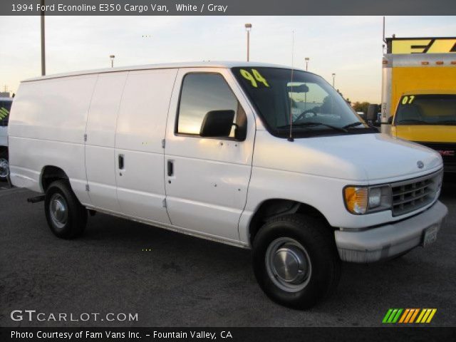 1994 Ford Econoline E350 Cargo Van in White