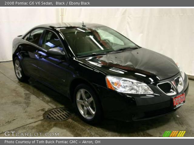 2008 Pontiac G6 V6 Sedan in Black
