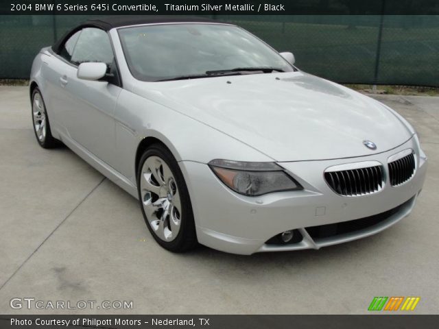 2004 BMW 6 Series 645i Convertible in Titanium Silver Metallic