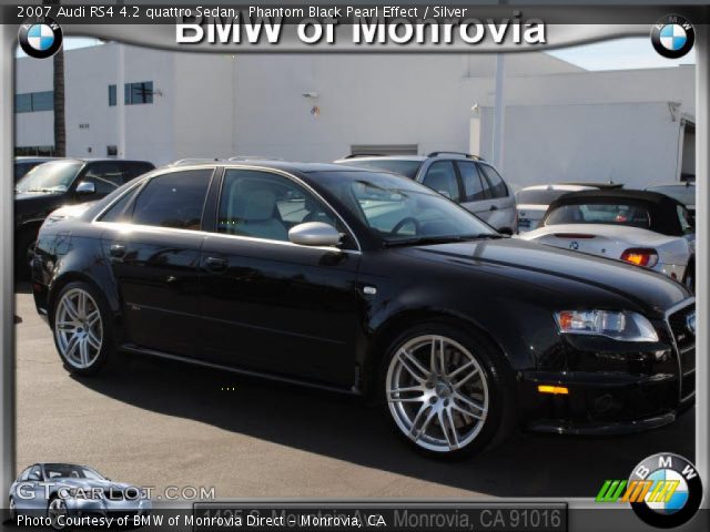 2007 Audi RS4 4.2 quattro Sedan in Phantom Black Pearl Effect