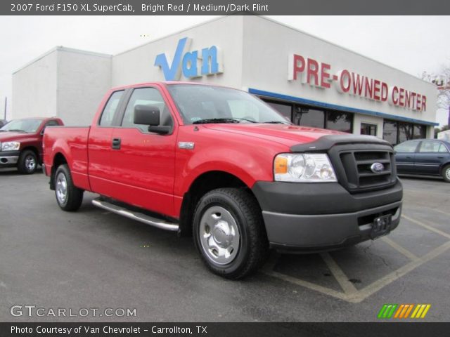 2007 Ford F150 XL SuperCab in Bright Red
