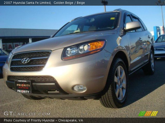 2007 Hyundai Santa Fe Limited in Golden Beige