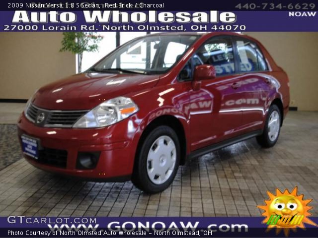 2009 Nissan Versa 1.8 S Sedan in Red Brick