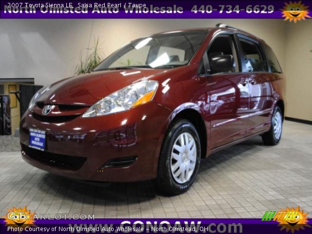 2007 Toyota Sienna LE in Salsa Red Pearl