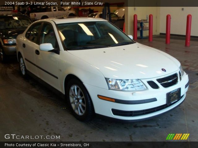 2004 Saab 9-3 Linear Sedan in Polar White