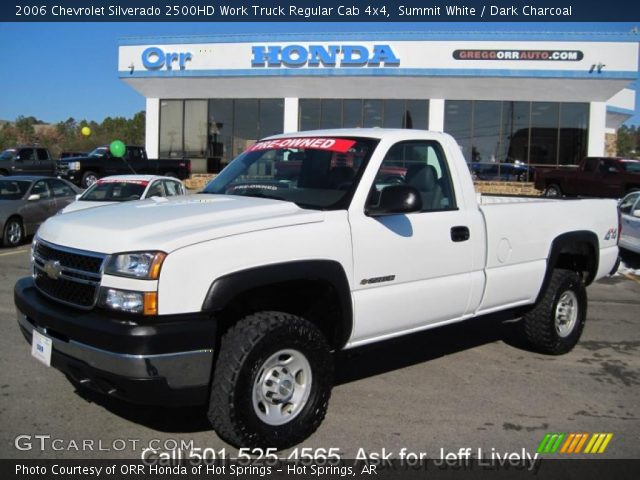 2006 Chevrolet Silverado 2500HD Work Truck Regular Cab 4x4 in Summit White