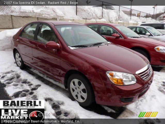 2007 Kia Spectra EX Sedan in Radiant Red