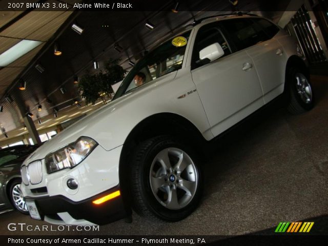 2007 BMW X3 3.0si in Alpine White