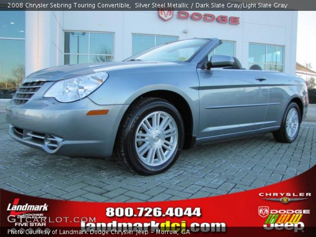 2008 Chrysler Sebring Touring Convertible in Silver Steel Metallic